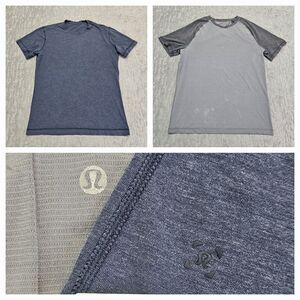 Lululemon Men's‎ Short Sleeve T Shirts Casual Lounge Gym  Sz. M Lot Of 2
